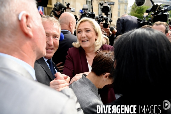 Assemblée nationale entrée des nouveaux députés RN