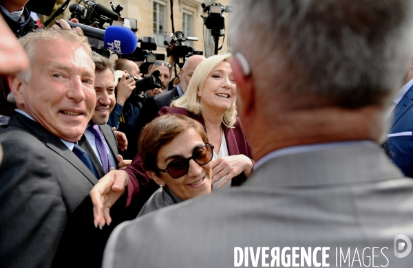 Assemblée nationale entrée des nouveaux députés RN