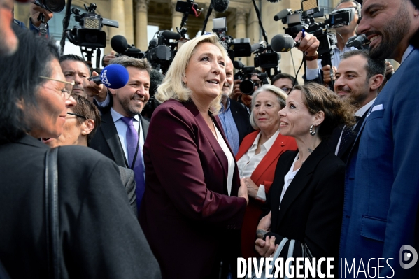 Assemblée nationale entrée des nouveaux députés RN