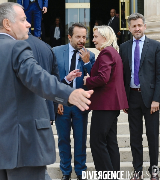 Assemblée nationale entrée des nouveaux députés RN