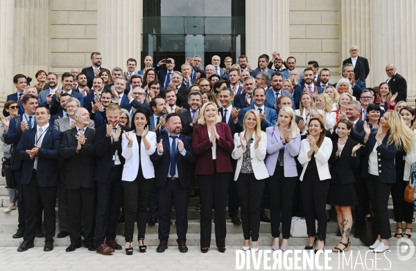 Assemblée nationale entrée des nouveaux députés RN