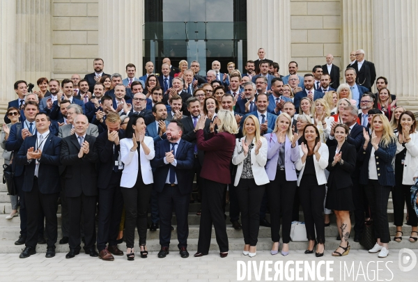 Assemblée nationale entrée des nouveaux députés RN