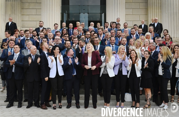 Assemblée nationale entrée des nouveaux députés RN