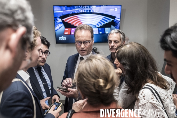 Soirée électorale au QG LREM-Renaissance