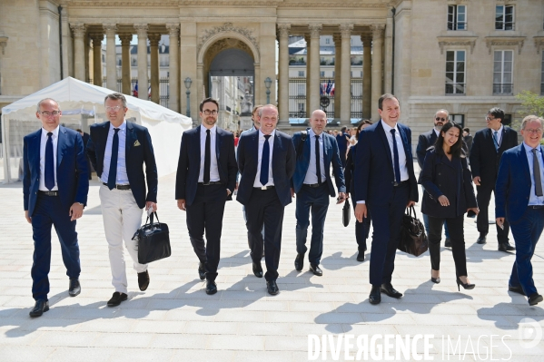 Assemblée nationale entrée des nouveaux députés d Horizons