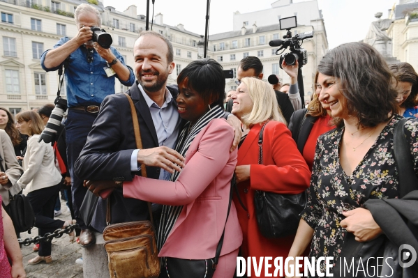 Assemblée nationale entrée des nouveaux députés nupes