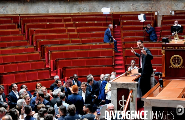 Assemblée nationale entrée des nouveaux députés nupes