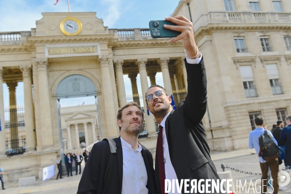 Assemblée nationale entrée des nouveaux députés nupes