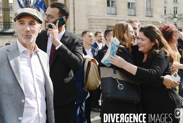 Assemblée nationale entrée des nouveaux députés nupes