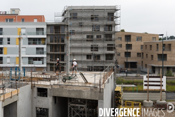 Chantier de construction d un complexe sportif