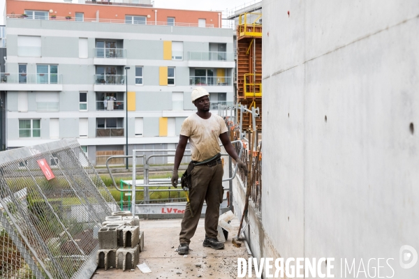 Chantier de construction d un complexe sportif