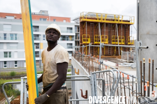 Chantier de construction d un complexe sportif