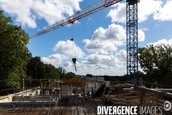 Chantier de construction d une maison de santé