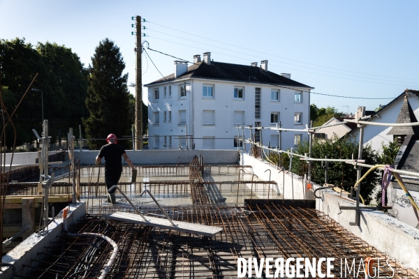 Chantier de construction d une maison de santé