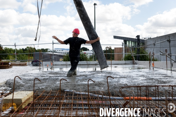 Chantier de construction d une maison de santé