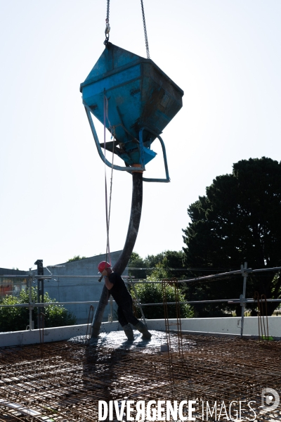 Chantier de construction d une maison de santé