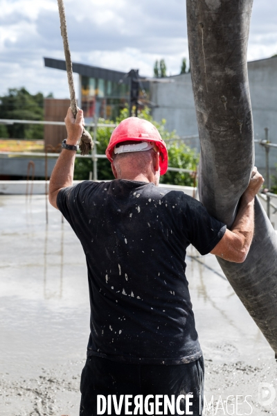 Chantier de construction d une maison de santé