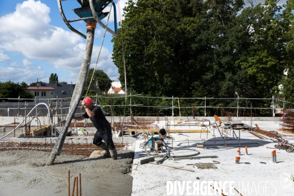 Chantier de construction d une maison de santé