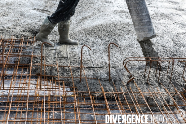 Chantier de construction d une maison de santé