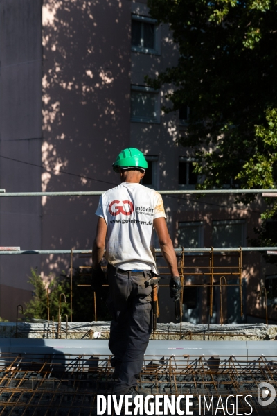 Chantier de construction d une maison de santé