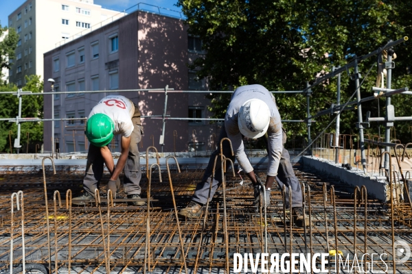 Chantier de construction d une maison de santé