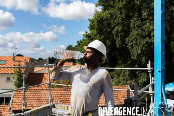 Chantier de construction d une maison de santé