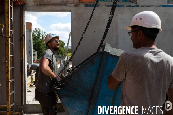 Chantier de construction d une maison de santé