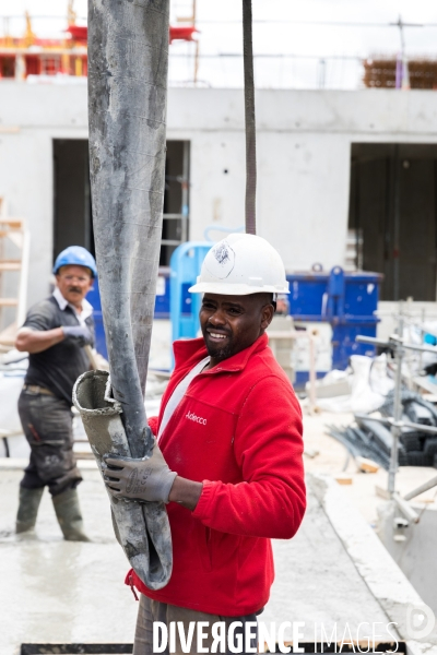 Chantier de construction d une maison de santé