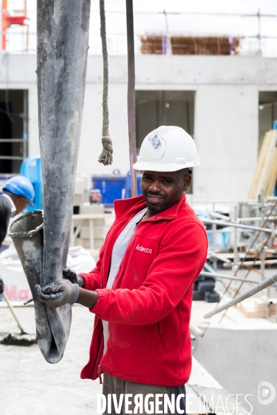 Chantier de construction d une maison de santé