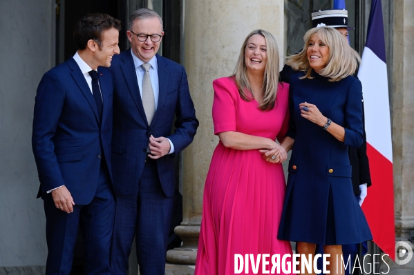 Emmanuel Macron reçoit Anthony Albanese
