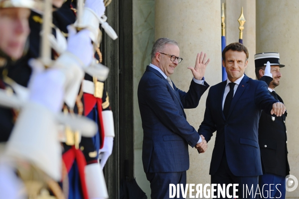 Emmanuel Macron reçoit Anthony Albanese