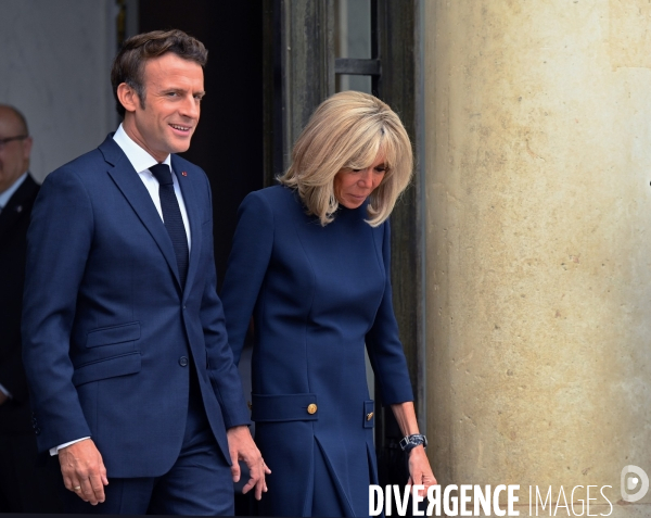 Emmanuel Macron avec Brigitte Macron