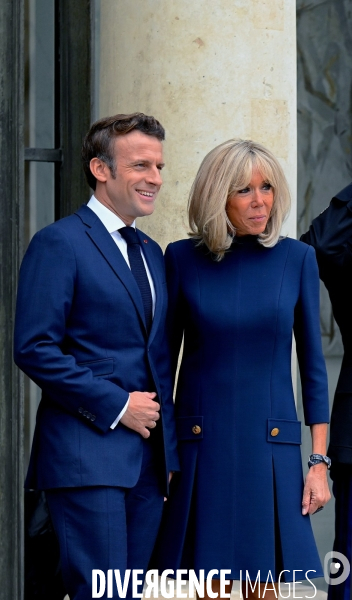 Emmanuel Macron avec Brigitte Macron