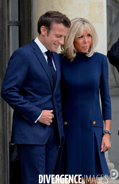 Emmanuel Macron avec Brigitte Macron