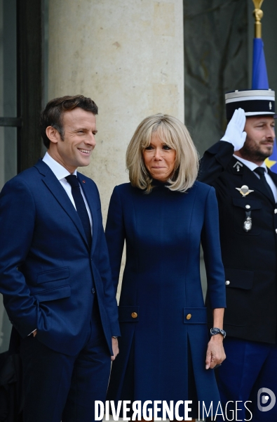 Emmanuel Macron avec Brigitte Macron