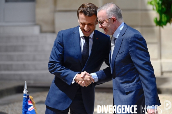 Emmanuel Macron reçoit Anthony Albanese