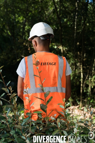 Travaux d enrobage au liant végétal