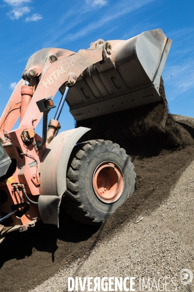 Concassage de matériaux de chantiers