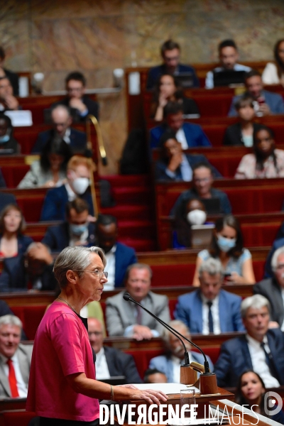 Discours de politique générale d Elisabeth Borne à l Assemblee Nationale