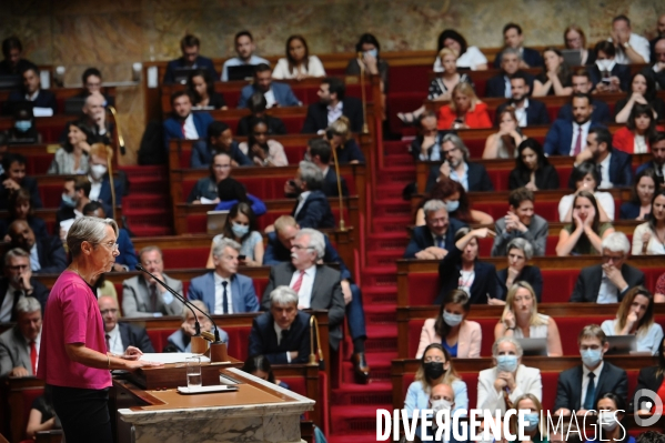 Discours de politique générale d Elisabeth Borne à l Assemblee Nationale