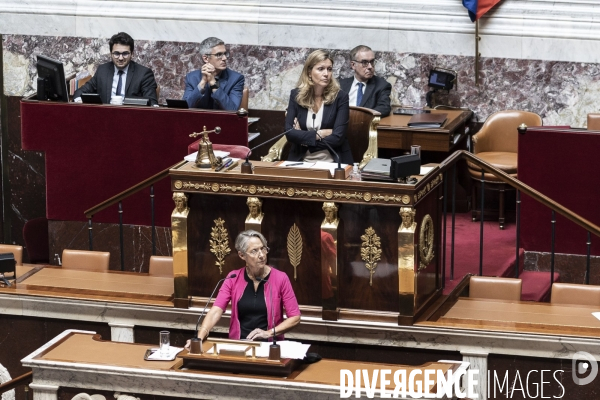 Déclaration de politique générale d Elisabeth Borne