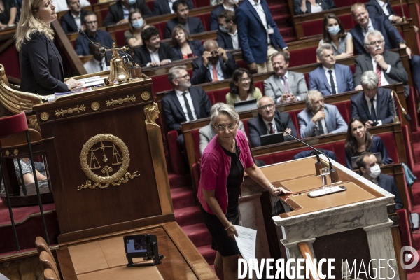 Déclaration de politique générale d Elisabeth Borne