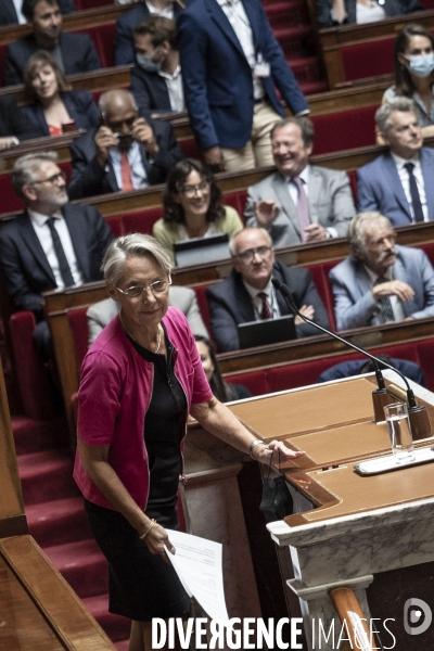 Déclaration de politique générale d Elisabeth Borne