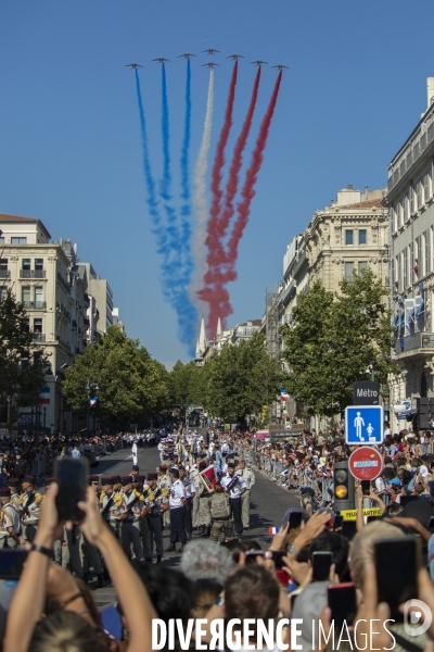 Festivités du 14 juillet sur Vieux Port à Marseille