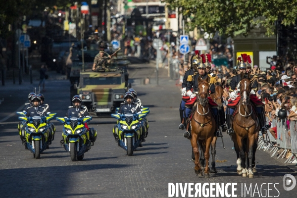 Festivités du 14 juillet sur Vieux Port à Marseille