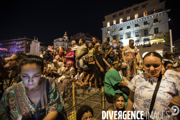 Festivités du 14 juillet sur Vieux Port à Marseille
