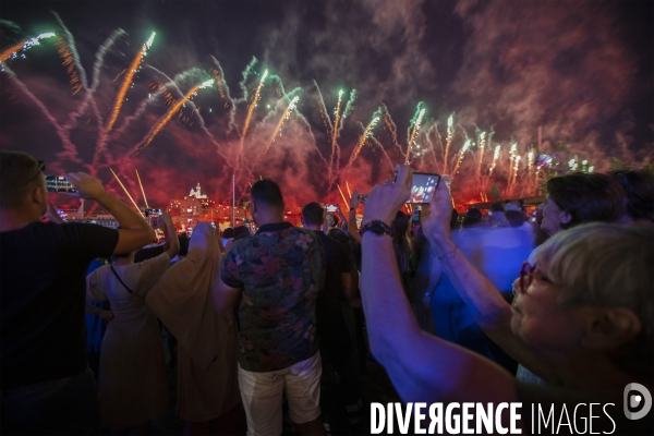 Festivités du 14 juillet sur Vieux Port à Marseille