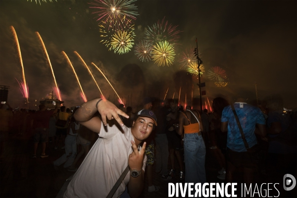 Festivités du 14 juillet sur Vieux Port à Marseille