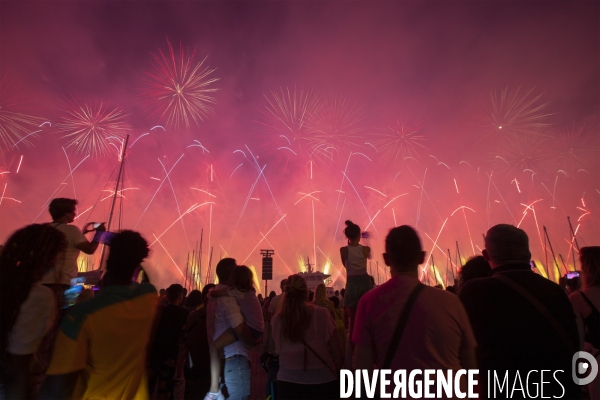 Festivités du 14 juillet sur Vieux Port à Marseille