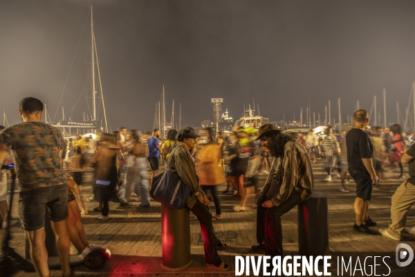 Festivités du 14 juillet sur Vieux Port à Marseille